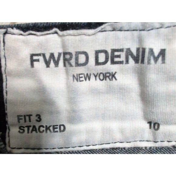FWRD Denim Sinners × Saints Fit 3 Stacked Black Distressed Jeans Kids 10 Urban - Picture 5 of 9